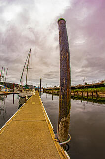 Blue Boat Florence Oregon Coast
