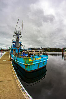 Caremi Boat Blue Boat Florence Oregon Coast