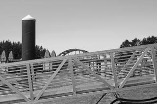 Siuslaw River Bridge and Harbor Jetty Florence Oregon