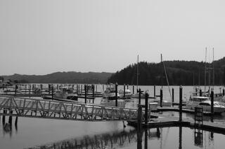 Siuslaw River and Hills Florence Oregon