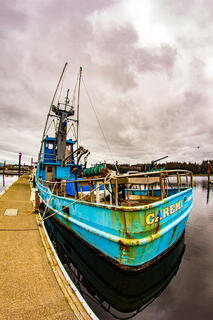 The Caremi Blue Boat Florence Oregon Coast