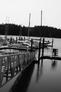 The Siuslaw River and Boats Florence Oregon