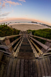 Bandon Beach Stairs Oregon Coast