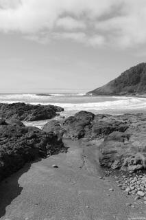Cape Cove Breaking Waves Oregon Coast