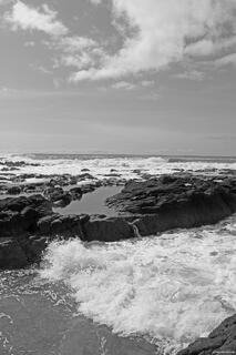 Cape Cove Beach Powerful Waves Oregon Coast